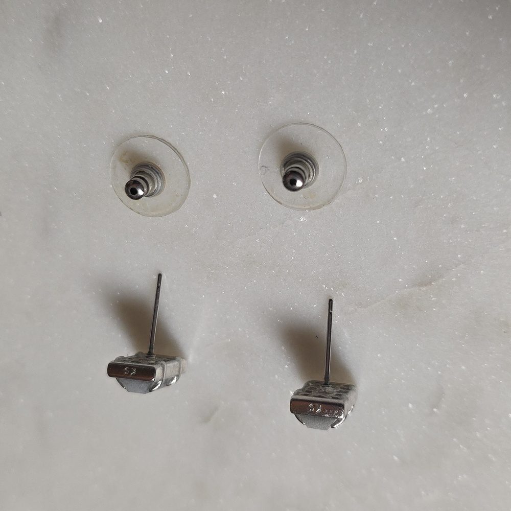 Kendra Scott Silver Rectangular Stud Earrings Pao… - image 7